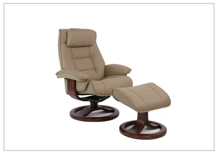 Mustang R Leather Recliner Chair | Foot Stool | Fjords - Jennihome