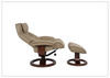 Mustang R Leather Recliner Chair | Foot Stool | Fjords - Jennihome