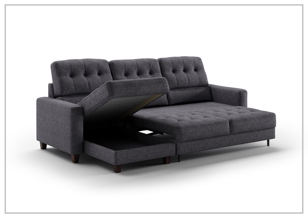 Luonto Noah L-shaped Sectional Sofa Sleeper with Reversible Chaise