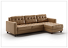 Luonto Noah L-shaped Sectional Sofa Sleeper with Reversible Chaise