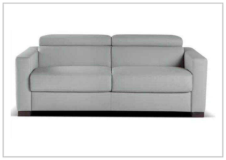 Nicoletti Italia Natalie Gray Leather Sleeper Sofa