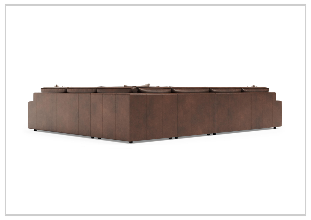Nest Leather Sectional Sofa | L-Shape | Throw Pillow | Bernhardt - Jennihome