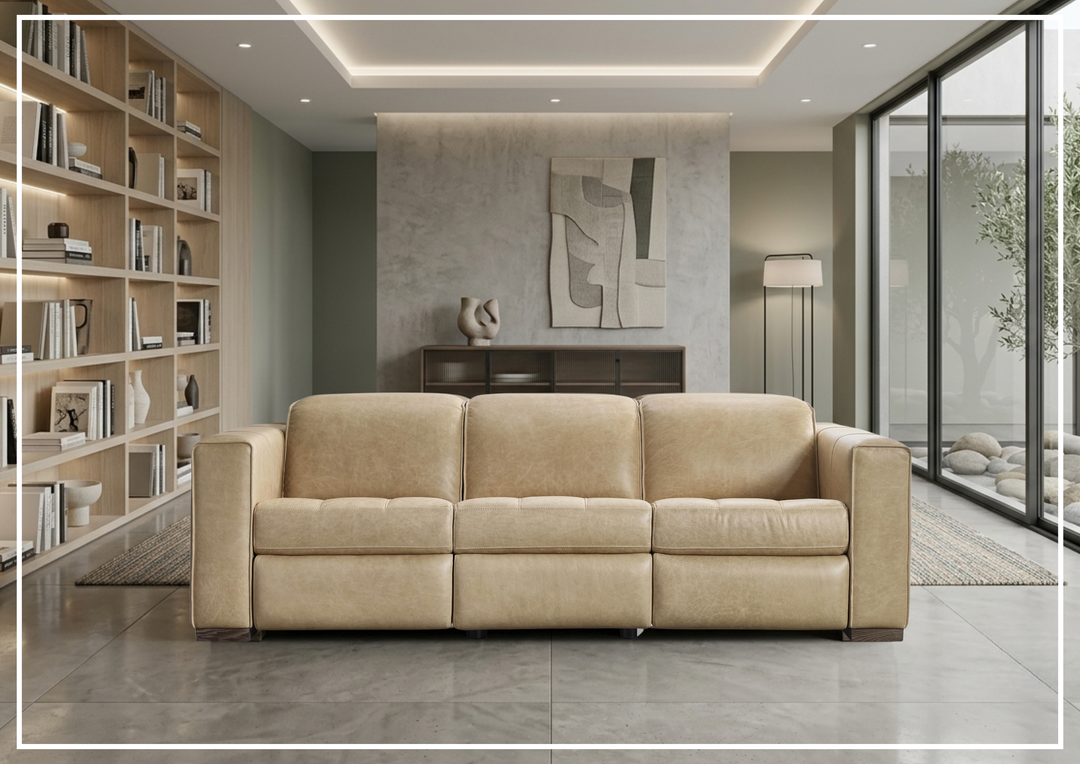 Nest Leather Power Reclining Sofa | Tight Back | Hidden Motion Controls | Bernhardt-Jennihome