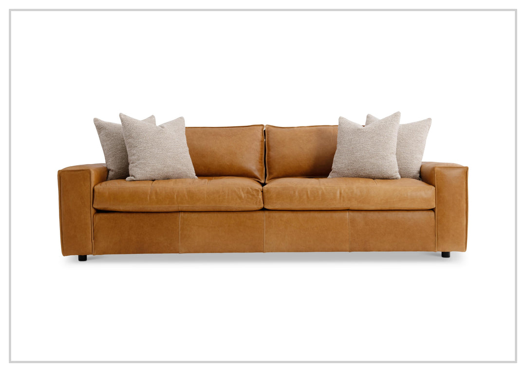 Nest Leather Sofa | Oversized Track Arms | Bernhardt-Jennihome