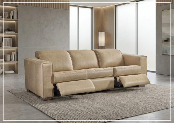 Nest Leather Power Reclining Sofa | Tight Back | Hidden Motion Controls | Bernhardt-Jennihome