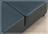 Klaussner Wigan Sleeper Sofa in Leather and Fabric Option-Jennihome