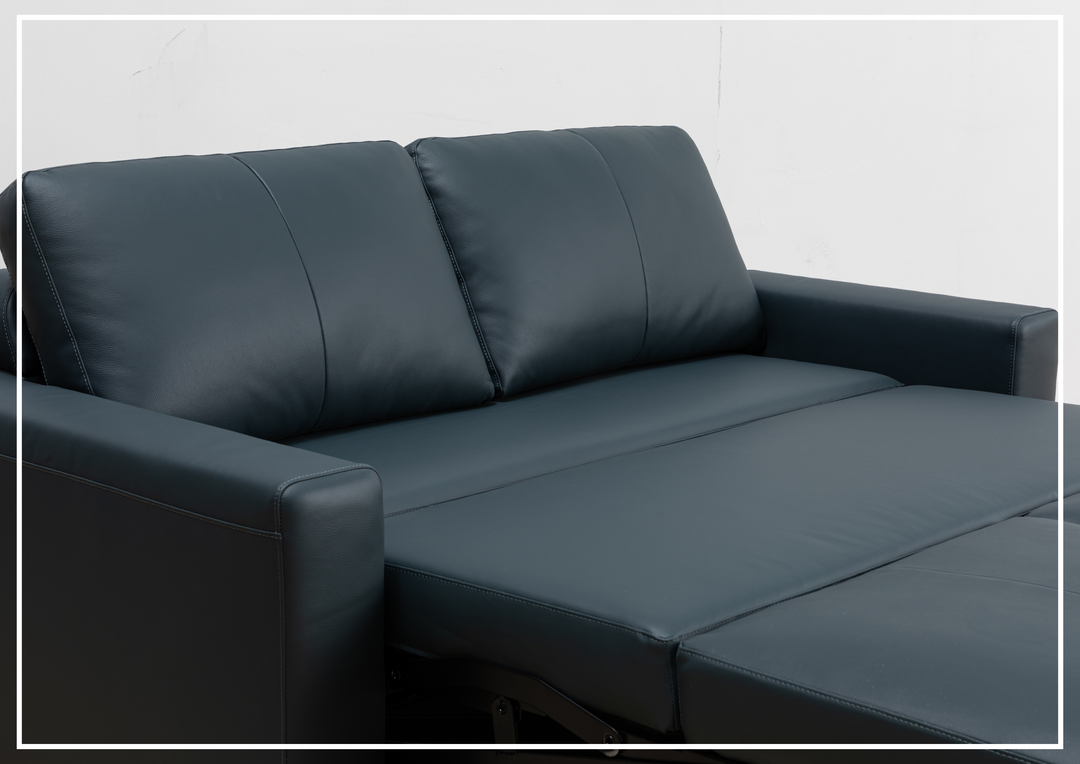 Klaussner Wigan Sleeper Sofa in Leather and Fabric Option-Jennihome