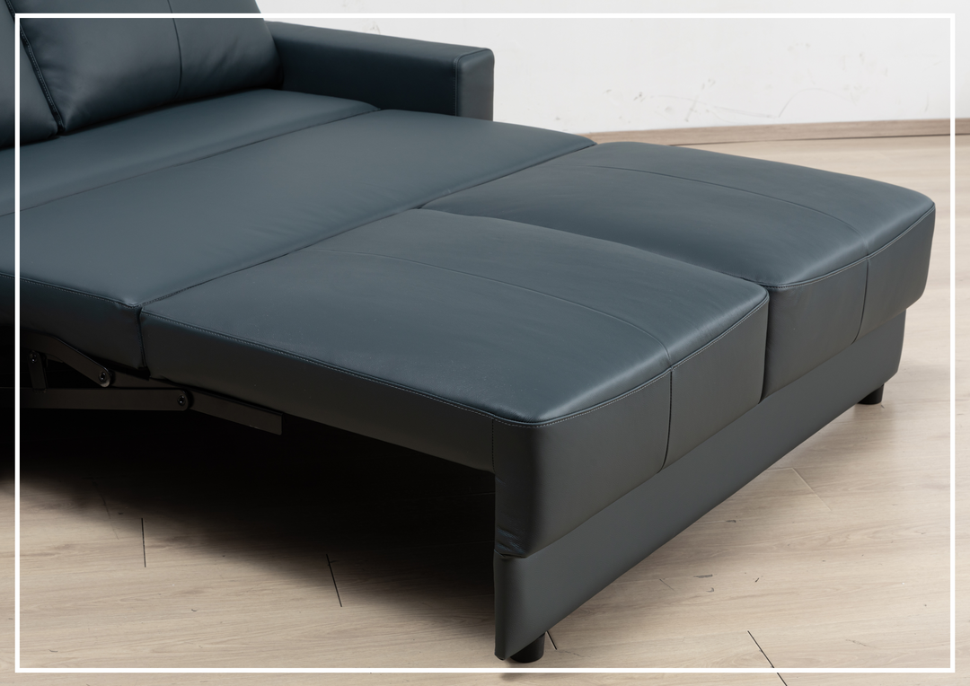 Klaussner Wigan Sleeper Sofa in Leather and Fabric Option-Jennihome