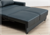 Klaussner Wigan Sleeper Sofa in Leather and Fabric Option-Jennihome