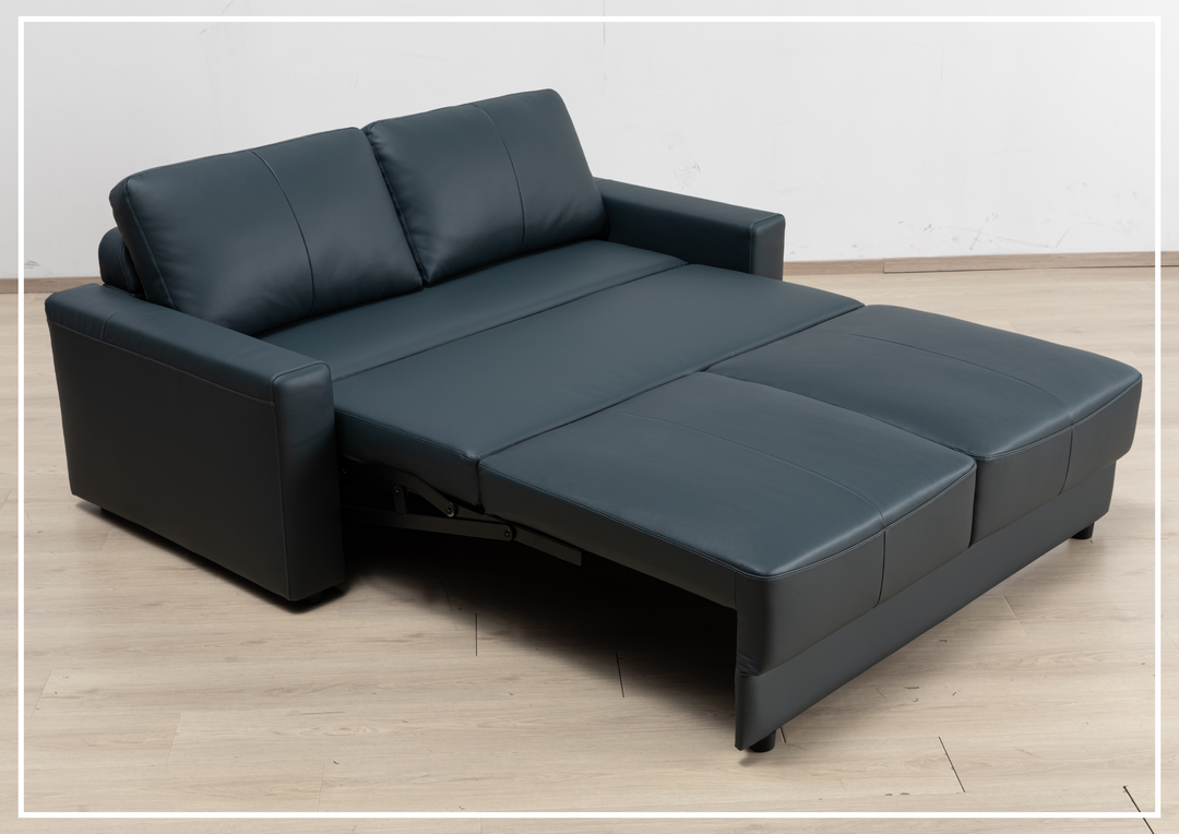 Klaussner Wigan Sleeper Sofa in Leather and Fabric Option-Jennihome