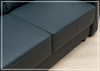 Klaussner Wigan Sleeper Sofa in Leather and Fabric Option-Jennihome