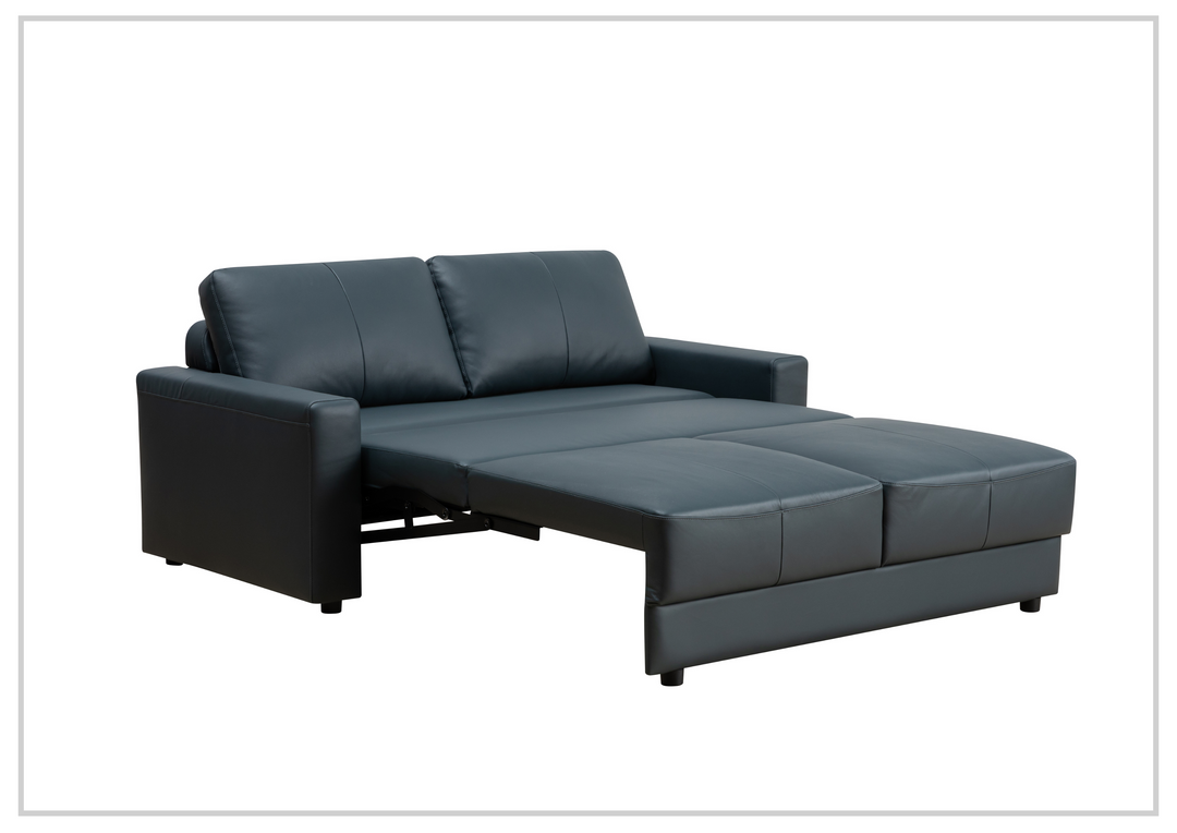 Klaussner Wigan Sleeper Sofa in Leather and Fabric Option-Jennihome