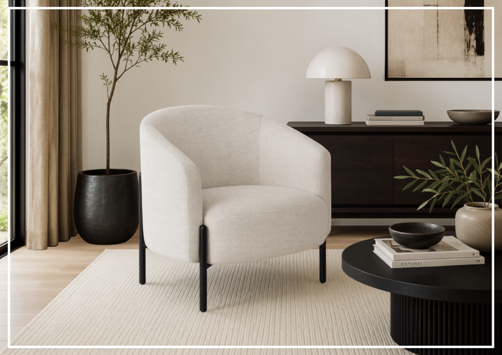 Universal Furniture Nikolai Fabric Lounge Chair with Metal Legs-Jennihome
