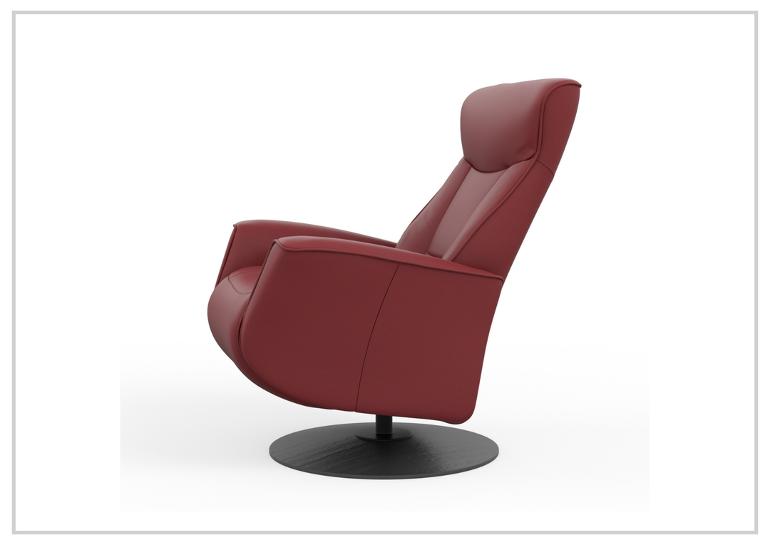 Oskar Leather Power Recliner Chair | Swivel Glider Base | Fjords - Jennihome