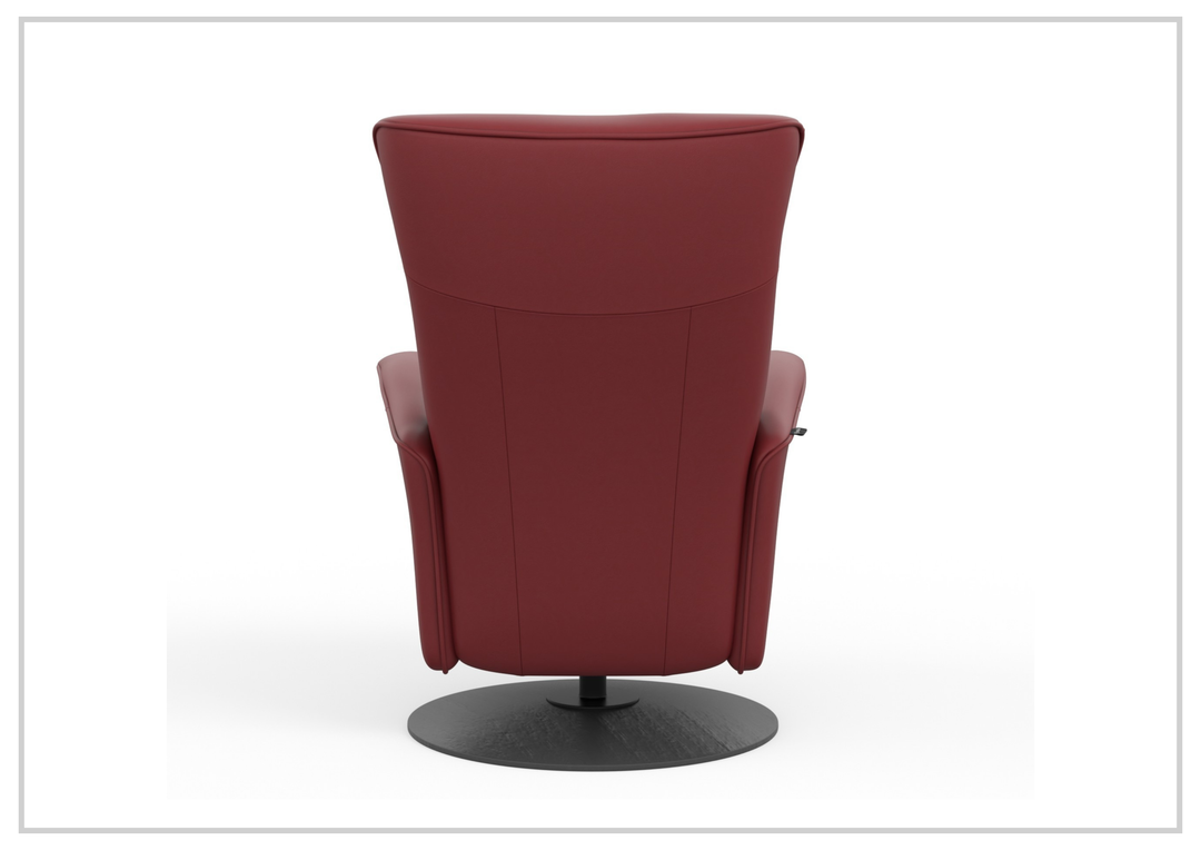 Oskar Leather Power Recliner Chair | Swivel Glider Base | Fjords - Jennihome