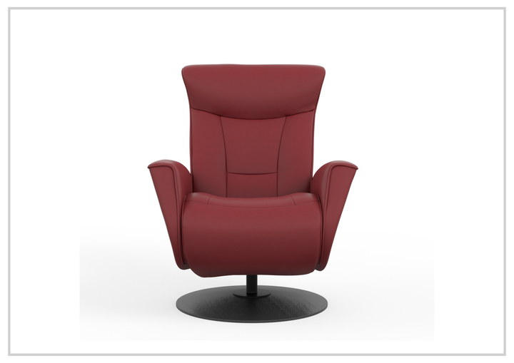 Oskar Leather Power Recliner Chair | Swivel Glider Base | Fjords - Jennihome