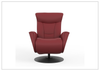 Oskar Leather Power Recliner Chair | Swivel Glider Base | Fjords - Jennihome