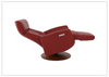 Oskar Leather Power Recliner Chair | Swivel Glider Base | Fjords - Jennihome