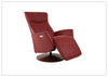 Oskar Leather Power Recliner Chair | Swivel Glider Base | Fjords - Jennihome