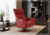 Oskar Leather Power Recliner Chair | Swivel Glider Base | Fjords - Jennihome