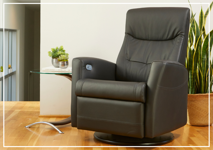 Fjords Oslo Manual Reclining Swivel Chair-Jennihome