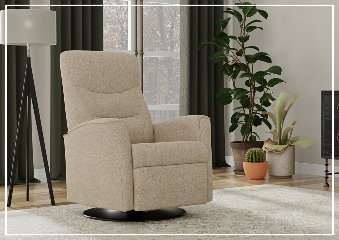 Fjords Oslo Manual Reclining Swivel Chair-Jennihome