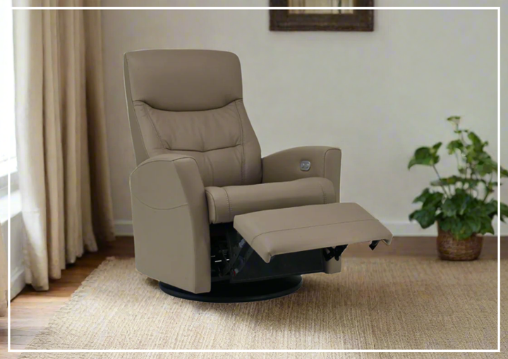 Fjords Oslo Manual Reclining Swivel Chair-Jennihome