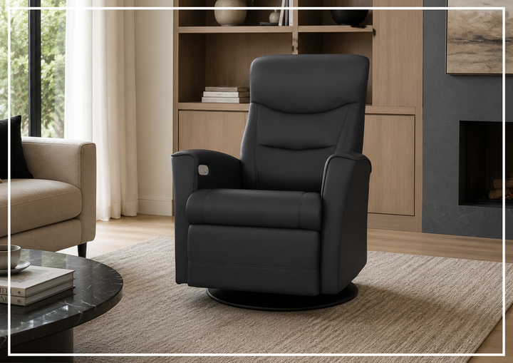 Oslo Power Recliner Chair | Swivel Base | Fjords