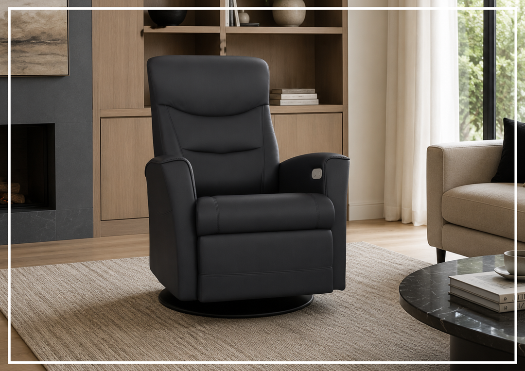Oslo Power Recliner Chair | Swivel Base | Fjords