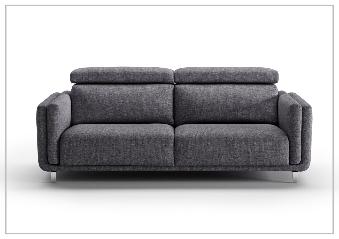 Paris Fabric Sleeper Sofa with Ratchet Adjustable Headrests