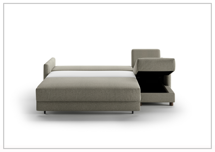 Luonto Pint L-Shaped Sectional Sleeper Sofa with Storage