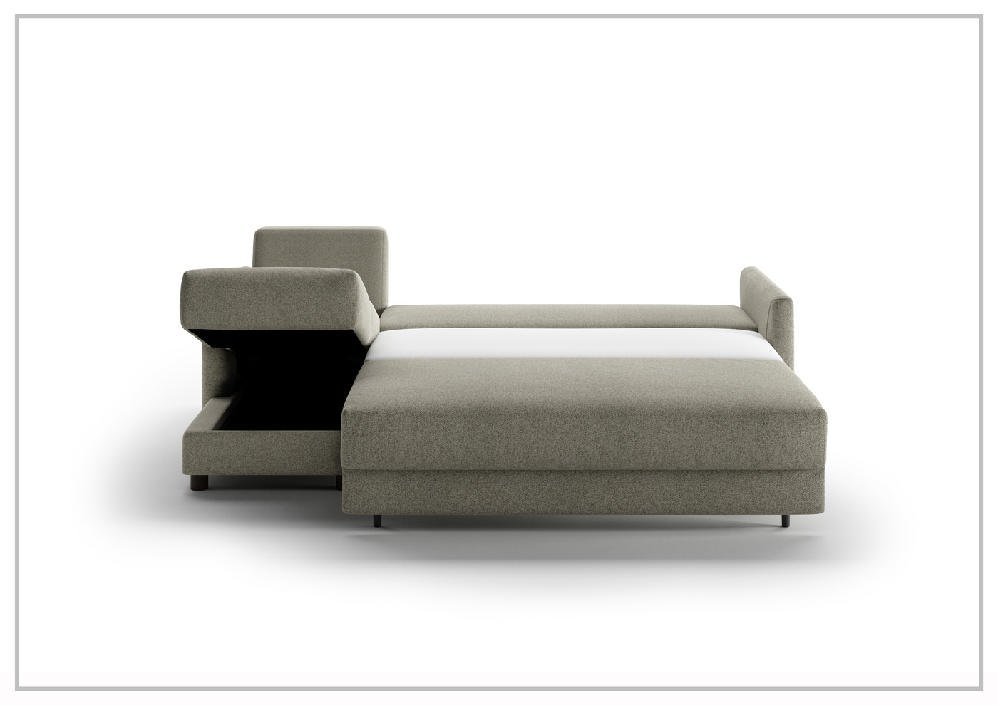 Luonto Pint L-Shaped Sectional Sleeper Sofa with Storage