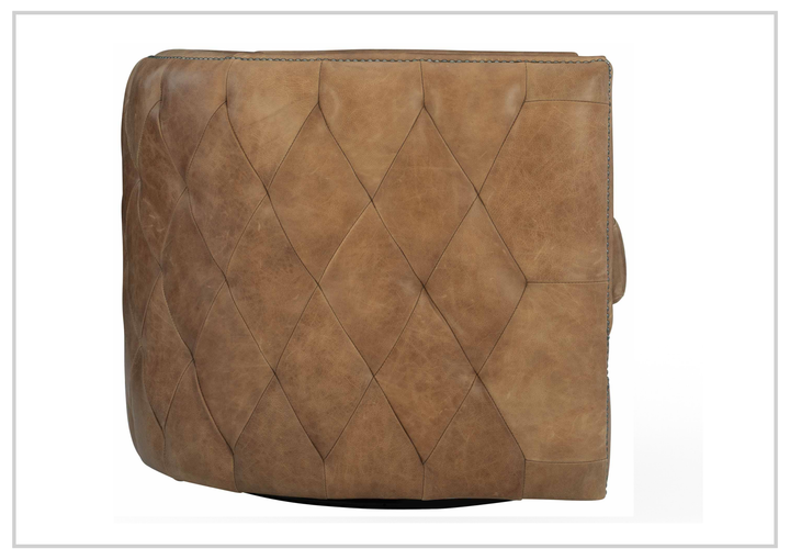 Palazzo Leather Swivel Chair | Tight Back & Swivel Base | Bernhardt