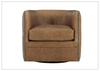 Palazzo Leather Swivel Chair | Tight Back & Swivel Base | Bernhardt