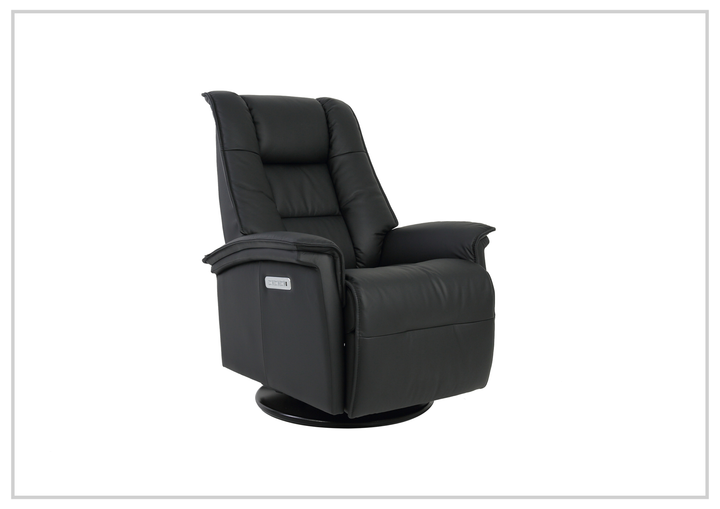 Paris Leather Power Recliner Chair | Swivel Base | Fjords