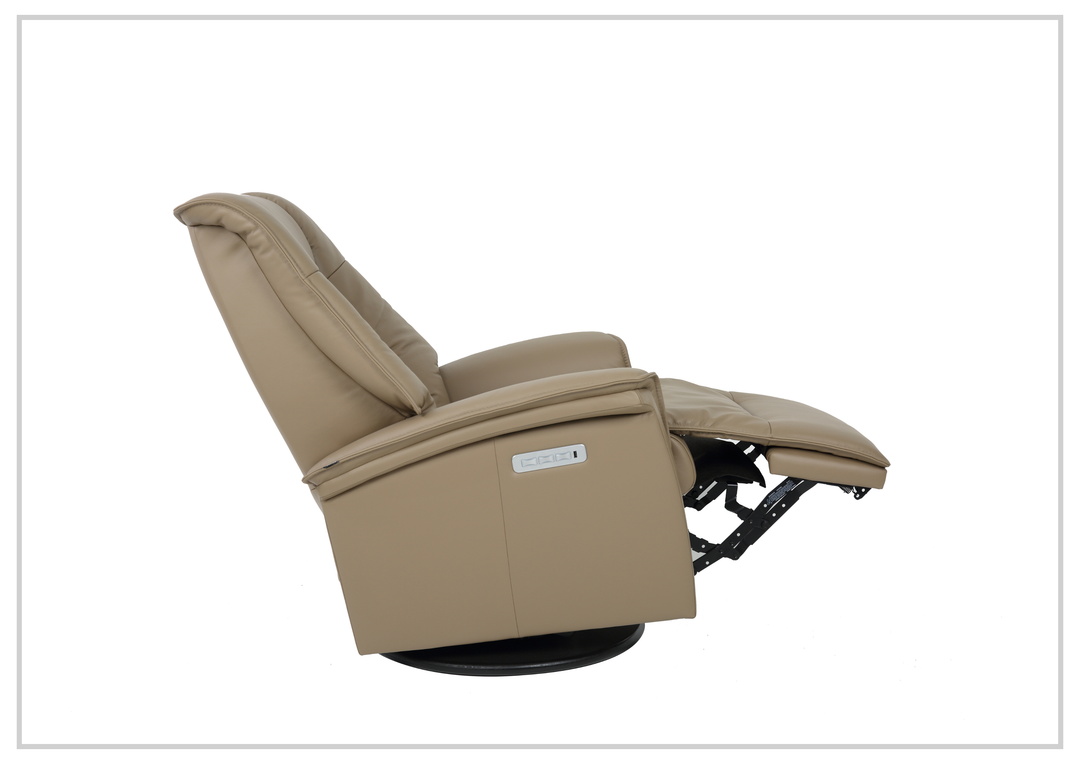 Paris Leather Power Recliner Chair | Swivel Base | Fjords