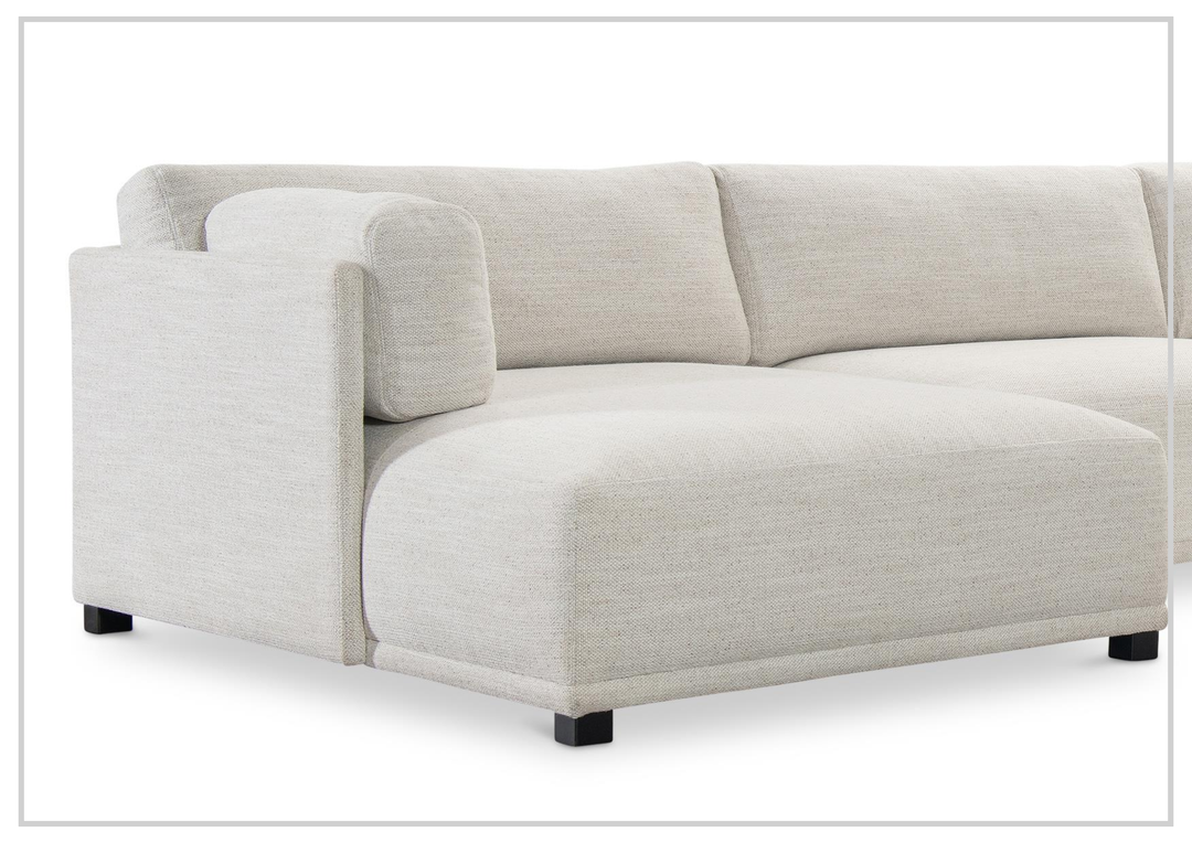 Parker Fabric Sectional With Chaise | Box-Edge Pillows | Bernhardt - Jennihome