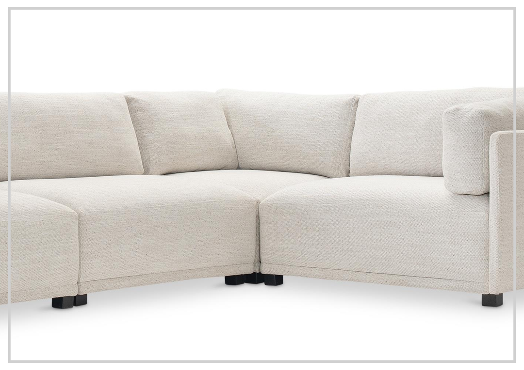 Parker Fabric Sectional With Chaise | Box-Edge Pillows | Bernhardt - Jennihome