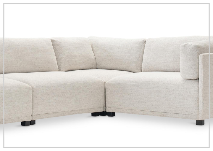 Parker Fabric Sectional With Chaise | Box-Edge Pillows | Bernhardt - Jennihome