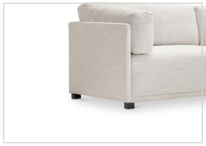 Parker Fabric Sectional With Chaise | Box-Edge Pillows | Bernhardt - Jennihome