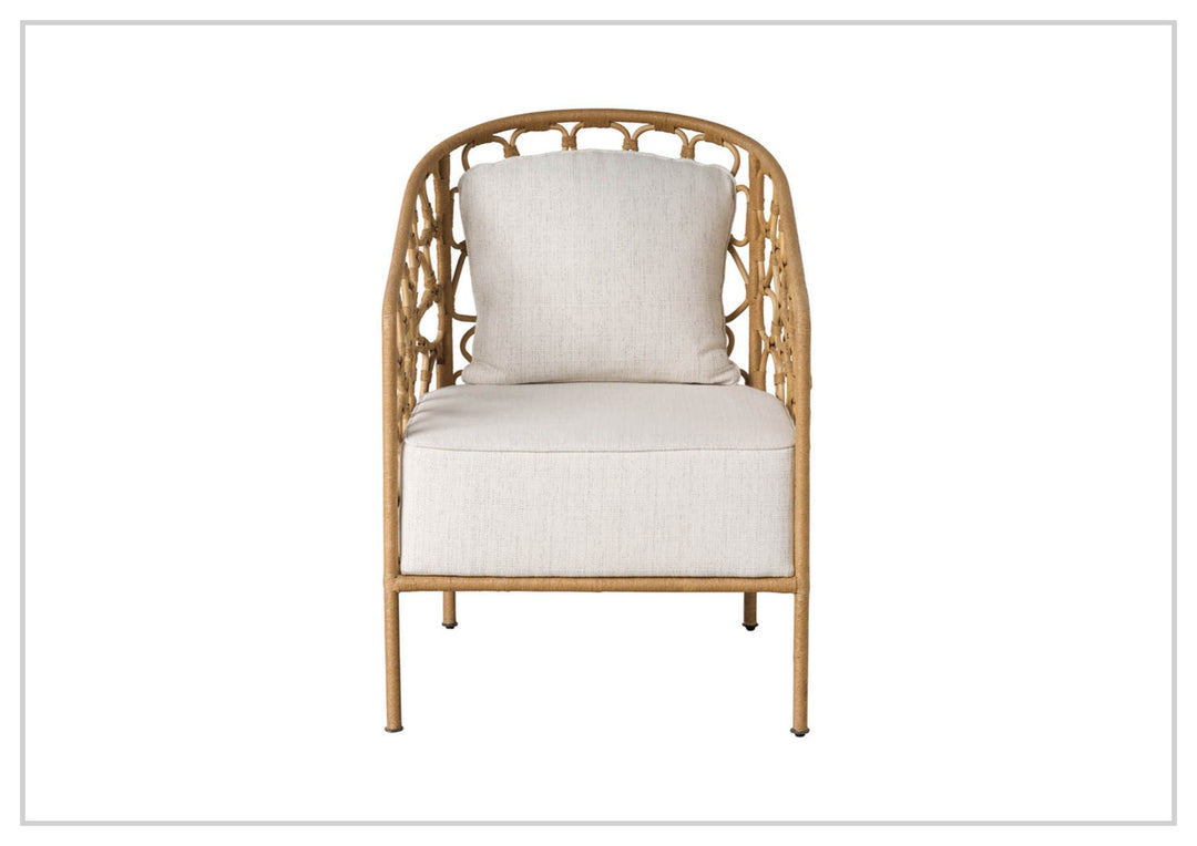 Universal Furniture Pebble Natural Rattan Fabric Accent Chair-Jennihome