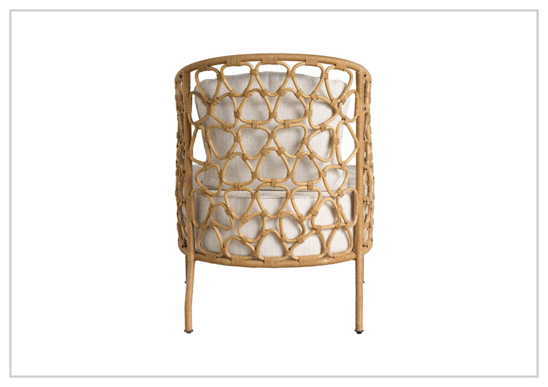 Universal Furniture Pebble Natural Rattan Fabric Accent Chair-Jennihome