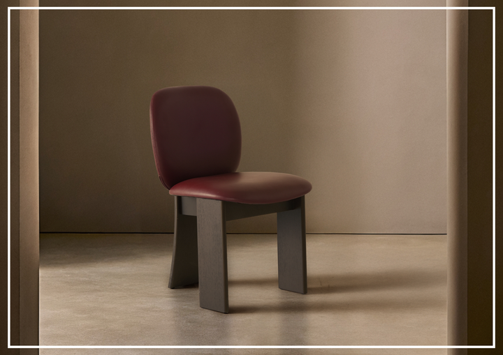 Pentley Dining Chair | Leather | Solid Wood Frame | Klaussner