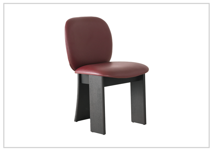 Pentley Dining Chair | Leather | Solid Wood Frame | Klaussner
