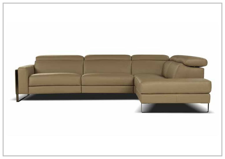 Nicoletti Italia Pier Brown Leather Sectional Chaise