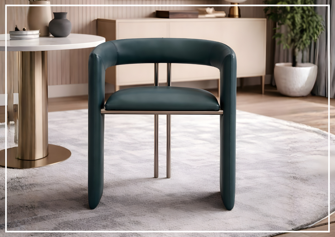 Purezza Accent Chair | Slate Gray Leather | Klaussner - Jennihome