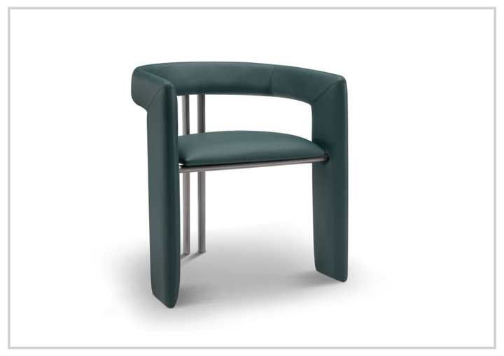 Purezza Accent Chair | Slate Gray Leather | Klaussner - Jennihome