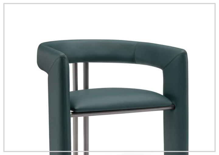 Purezza Accent Chair | Slate Gray Leather | Klaussner - Jennihome