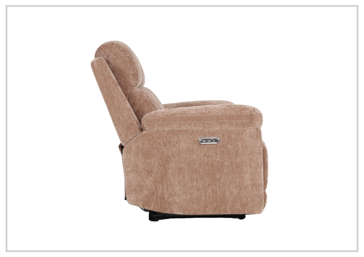 Ravenwood Power Recliner Chair | Brown Fabric | USB Charging | Klaussner-Jenni Home