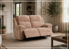 Ravenwood Power Reclining Loveseat | Brown Fabric | USB Charging | Klaussner-JenniHome